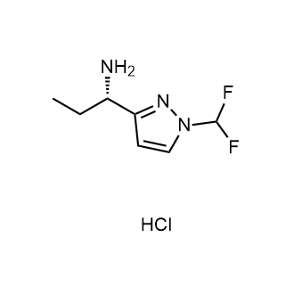 (S)-1-(1-(Difluoromethyl)-1H-pyrazol-3-yl)propan-1-amine hydrochloride|CS-0650672