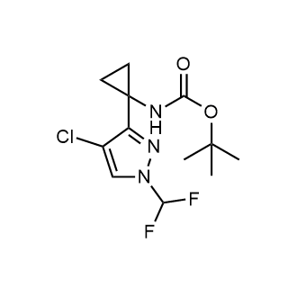 tert-Butyl (1-(4-chloro-1-(difluoromethyl)-1H-pyrazol-3-yl)cyclopropyl)carbamate|CS-0650687