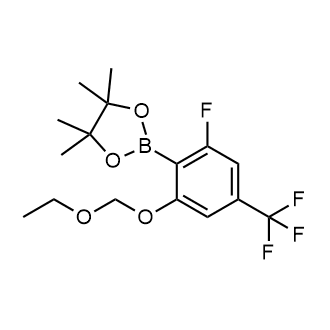 2-(2-(Ethoxymethoxy)-6-fluoro-4-(trifluoromethyl)phenyl)-4,4,5,5-tetramethyl-1,3,2-dioxaborolane|CS-0650997
