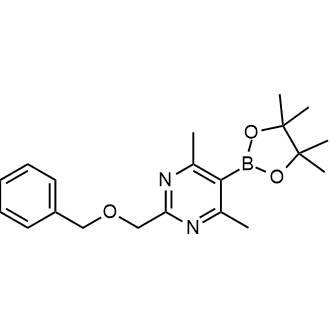 2-((Benzyloxy)methyl)-4,6-dimethyl-5-(4,4,5,5-tetramethyl-1,3,2-dioxaborolan-2-yl)pyrimidine|CS-0651336