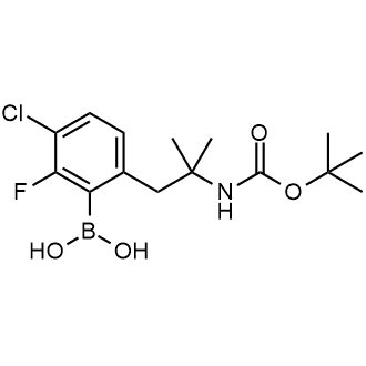 (6-(2-((tert-Butoxycarbonyl)amino)-2-methylpropyl)-3-chloro-2-fluorophenyl)boronic acid|CS-0651363