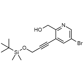 (5-Bromo-3-(3-((tert-butyldimethylsilyl)oxy)prop-1-yn-1-yl)pyridin-2-yl)methanol|CS-0651698