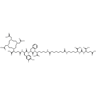 (3S,7S,26R,29R,32R,37S)-29-Benzyl-32-(4-hydroxy-3-iodobenzyl)-5,13,20,28,31,34-hexaoxo-37-(4,7,10-tris(carboxymethyl)-1,4,7,10-tetraazacyclododecan-1-yl)-4,6,12,21,27,30,33-heptaazaheptatriacontane-1,3,7,26,37-pentacarboxylic acid|CS-0652068