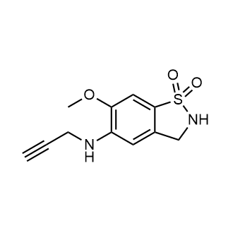 6-Methoxy-5-(prop-2-yn-1-ylamino)-2,3-dihydrobenzo[d]isothiazole 1,1-dioxide|CS-0652382