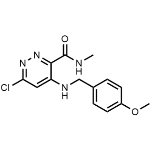 3-Pyridazinecarboxamide, 6-chloro-4-[[(4-methoxyphenyl)methyl]amino]-N-methyl-|CS-0653007