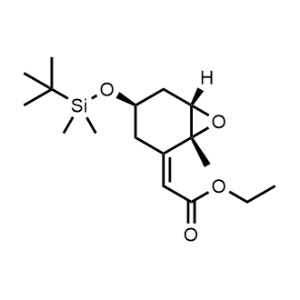 Ethyl 2-[(1R,4R,6S)-4-[[(1,1-dimethylethyl)dimethylsilyl]oxy]-1-methyl-7-oxabicyclo[4.1.0]hept-2-ylidene]acetate|CS-0653475
