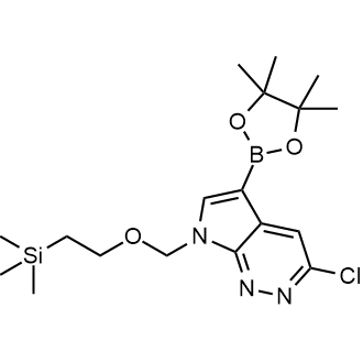 3-Chloro-5-(4,4,5,5-tetramethyl-1,3,2-dioxaborolan-2-yl)-7-[[2-(trimethylsilyl)ethoxy]methyl]-7H-pyrrolo[2,3-c]pyridazine|CS-0653547