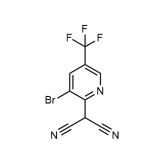 2-[3-Bromo-5-(trifluoromethyl)-2-pyridinyl]propanedinitrile|CS-0653592
