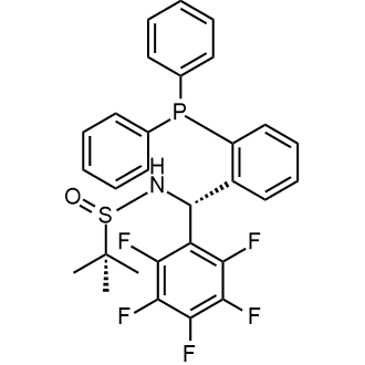 N-((S)-(2-(Diphenylphosphanyl)phenyl)(perfluorophenyl)methyl)-2-methylpropane-2-sulfinamide|CS-0653976