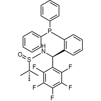 N-((R)-(2-(Diphenylphosphanyl)phenyl)(perfluorophenyl)methyl)-2-methylpropane-2-sulfinamide|CS-0653984