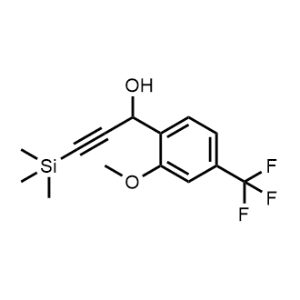 Benzenemethanol, 2-methoxy-4-(trifluoromethyl)-α-[2-(trimethylsilyl)ethynyl]-|CS-0654350