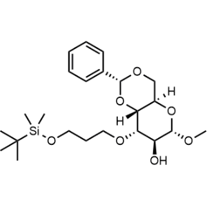 Methyl 3-O-[3-[[(1,1-dimethylethyl)dimethylsilyl]oxy]propyl]-4,6-O-[(R)-phenylmethylene]-α-D-altropyranoside|CS-0655044