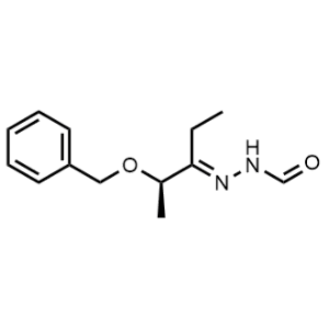 (2E)-2-[(2R)-1-Ethyl-2-(phenylmethoxy)propylidene]hydrazinecarboxaldehyde|CS-0655089