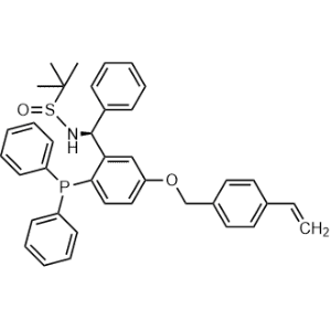 N-((S)-(2-(Diphenylphosphino)-5-((4-vinylbenzyl)oxy)phenyl)(phenyl)methyl)-2-methylpropane-2-sulfinamide|CS-0656019