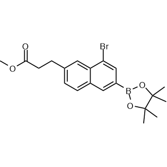 2-Naphthalenepropanoic acid, 8-bromo-6-(4,4,5,5-tetramethyl-1,3,2-dioxaborolan-2-yl)-, methyl ester|CS-0656084