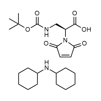 Dicyclohexylamine (s)-3-((tert-butoxycarbonyl)amino)-2-(2,5-dioxo-2,5-dihydro-1h-pyrrol-1-yl)propanoate|CS-0656418