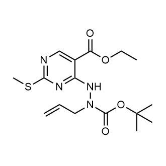 Ethyl 4-(2-allyl-2-(tert-butoxycarbonyl)hydrazinyl)-2-(methylthio)pyrimidine-5-carboxylate|CS-0656453