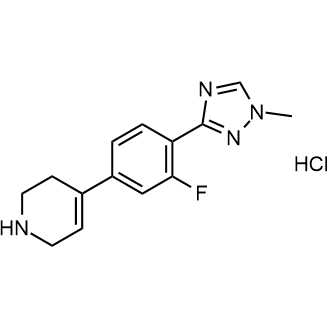 4-(3-Fluoro-4-(1-methyl-1h-1,2,4-triazol-3-yl)phenyl)-1,2,3,6-tetrahydropyridine hydrochloride|CS-0656802