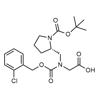 (s)-n-((1-(Tert-butoxycarbonyl)pyrrolidin-2-yl)methyl)-n-(((2-chlorobenzyl)oxy)carbonyl)glycine|CS-0657001