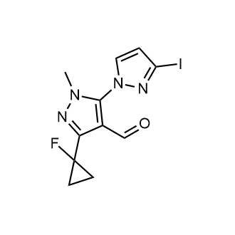 5'-(1-Fluorocyclopropyl)-3-iodo-2'-methyl-2'h-[1,3'-bipyrazole]-4'-carbaldehyde|CS-0657242