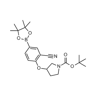 tert-Butyl 3-(2-cyano-4-(4,4,5,5-tetramethyl-1,3,2-dioxaborolan-2-yl)phenoxy)pyrrolidine-1-carboxylate|CS-0657388