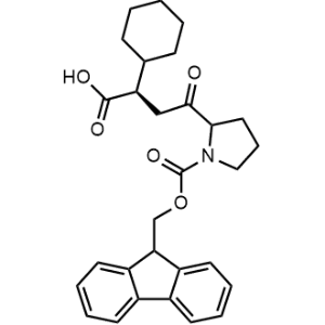 (2r)-4-(1-(((9h-Fluoren-9-yl)methoxy)carbonyl)pyrrolidin-2-yl)-2-cyclohexyl-4-oxobutanoic acid|CS-0657502