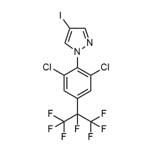 1-(2,6-Dichloro-4-(perfluoropropan-2-yl)phenyl)-4-iodo-1h-pyrazole|CS-0657782