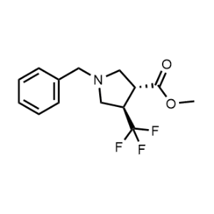 rel-Methyl (3r,4R)-1-benzyl-4-(trifluoromethyl)pyrrolidine-3-carboxylate|CS-0658031