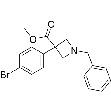 Methyl 1-benzyl-3-(4-bromophenyl)azetidine-3-carboxylate|CS-0658297