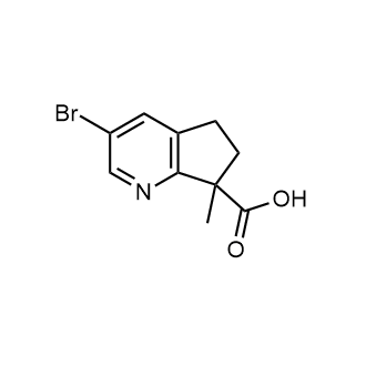 3-Bromo-7-methyl-6,7-dihydro-5h-cyclopenta[b]pyridine-7-carboxylic acid|CS-0658323