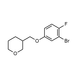 3-((3-Bromo-4-fluorophenoxy)methyl)tetrahydro-2h-pyran|CS-0659130