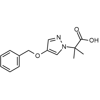 2-(4-(Benzyloxy)-1h-pyrazol-1-yl)-2-methylpropanoic acid|CS-0659173
