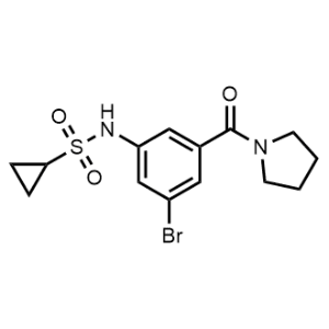 N-(3-Bromo-5-(pyrrolidine-1-carbonyl)phenyl)cyclopropanesulfonamide|CS-0659185