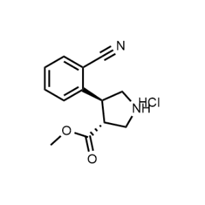rel-Methyl (3r,4s)-4-(2-cyanophenyl)pyrrolidine-3-carboxylate hydrochloride|CS-0659618