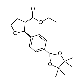 Ethyl (2s,3s)-2-(4-(4,4,5,5-tetramethyl-1,3,2-dioxaborolan-2-yl)phenyl)tetrahydrofuran-3-carboxylate|CS-0659680
