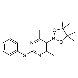 4,6-Dimethyl-2-(phenylthio)-5-(4,4,5,5-tetramethyl-1,3,2-dioxaborolan-2-yl)pyrimidine|CS-0659745