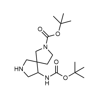 tert-Butyl 9-((tert-butoxycarbonyl)amino)-2,7-diazaspiro[4.4]nonane-2-carboxylate|CS-0659935