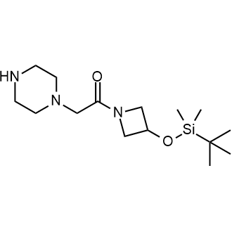 1-(3-((tert-Butyldimethylsilyl)oxy)azetidin-1-yl)-2-(piperazin-1-yl)ethan-1-one|CS-0659944
