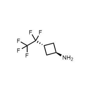 trans-3-(perfluoroethyl)cyclobutan-1-amine|CS-0660152