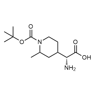 (2r)-2-Amino-2-(1-(tert-butoxycarbonyl)-2-methylpiperidin-4-yl)acetic acid|CS-0660373