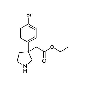 Ethyl 2-(3-(4-bromophenyl)pyrrolidin-3-yl)acetate|CS-0661251