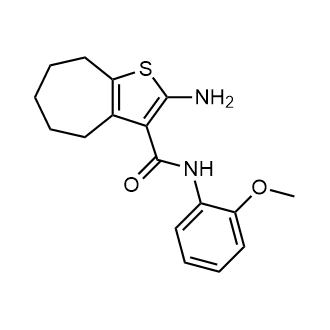 2-Amino-n-(2-methoxyphenyl)-5,6,7,8-tetrahydro-4h-cyclohepta[b]thiophene-3-carboxamide|CS-0662722