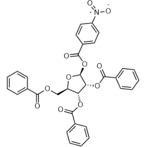 (2R,3R,4R,5S)-2-((benzoyloxy)methyl)-5-((4-nitrobenzoyl)oxy)tetrahydrofuran-3,4-diyl dibenzoate|CS-0663158