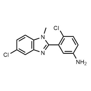 4-Chloro-3-(5-chloro-1-methyl-1h-benzo[d]imidazol-2-yl)aniline|CS-0665083