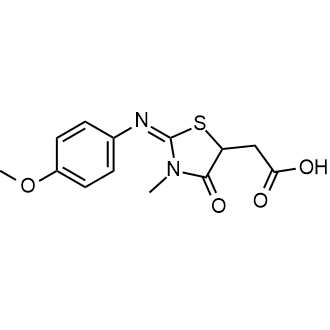2-(2-((4-Methoxyphenyl)imino)-3-methyl-4-oxothiazolidin-5-yl)acetic acid|CS-0665481