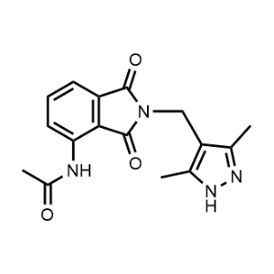 N-(2-((3,5-Dimethyl-1H-pyrazol-4-yl)methyl)-1,3-dioxoisoindolin-4-yl)acetamide|CS-0666326