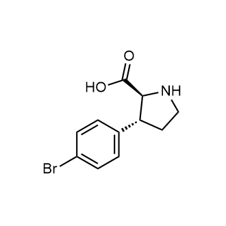 (2s,3r)-3-(4-Bromophenyl)pyrrolidine-2-carboxylic acid|CS-0666824