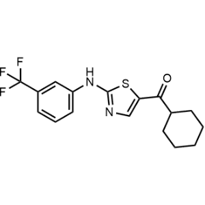 Cyclohexyl(2-((3-(trifluoromethyl)phenyl)amino)thiazol-5-yl)methanone|CS-0669503