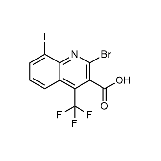 2-Bromo-8-iodo-4-(trifluoromethyl)quinoline-3-carboxylic acid|CS-0669542