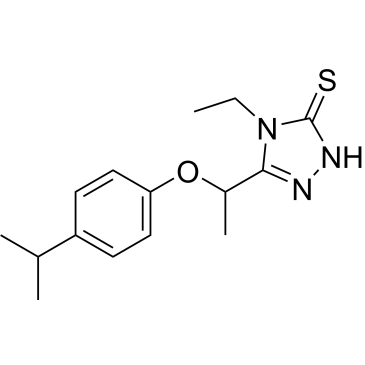4-Ethyl-5-(1-(4-isopropylphenoxy)ethyl)-2,4-dihydro-3h-1,2,4-triazole-3-thione|CS-0669636
